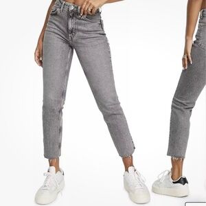NWT TopShop Straight-leg Gray Wash Jeans 24/32